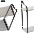 thumbnail image 3 of Haitral 2-Tier Floating Wall Mounted Shelves Rustic Wood Storage Hanging Shelf Wall Décor Gray, 3 of 7