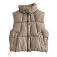 thumbnail image 3 of Bovxnpu Girls Puffer Vests Kids Sleeveless Zip Padded Warm Winter Vests Coat Outfits, 3 of 6