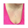 thumbnail image 3 of 1/10ct Diamond Cross Pendant 10K White Gold 1/2" Tall, 3 of 4