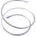 thumbnail image 3 of Minimalista oro metal bobina superior brazo brazalete abierto pulsera brazo correa pulsera de mujer plata, 3 of 5