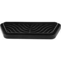 PAMINGONO Drip Tray Silicone Fridge Water Drip Prevention Black 1 Piece