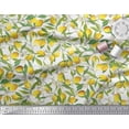 thumbnail image 3 of Soimoi Polyester Crepe Fabric Leaves,Floral & Lemon Vegetable Printed Craft Fabric by The Yard 42 Inch Wide, 3 of 3