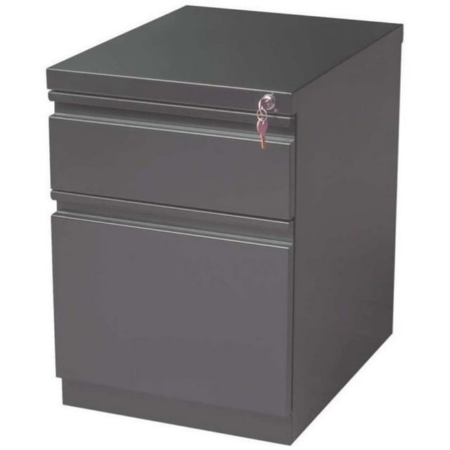 Pemberly Row 2 Drawer File Cabinet in Charcoal