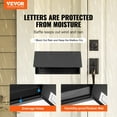 thumbnail image 2 of VEVOR Through The Door Key Drop Box Mailbox with Combination Lock Black, 2 of 9