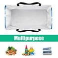 thumbnail image 5 of Flag of Israel Large Capacity Reusable Foldable Oxford Cloth Storage Box Organizer Picnic Basket Cube Organizer, 5 of 7
