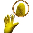 thumbnail image 2 of Multi Purpose Latex Gloves - Size Medium - Yellow Disposable Household - 12 Inch Length - One Pair (2 Gloves) - Life Guard - Individually Wrapped - Cleaning - Disinfecting, 2 of 3