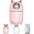 thumbnail image 1 of Humidificador mini para gatos con vapor frío y modo de vapor ajustable y luz nocturna (rosa), 1 of 5