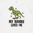 thumbnail image 4 of Inktastic My Nanny Loves Me Grandson Dinosaur Boys Baby T-Shirt, 4 of 5