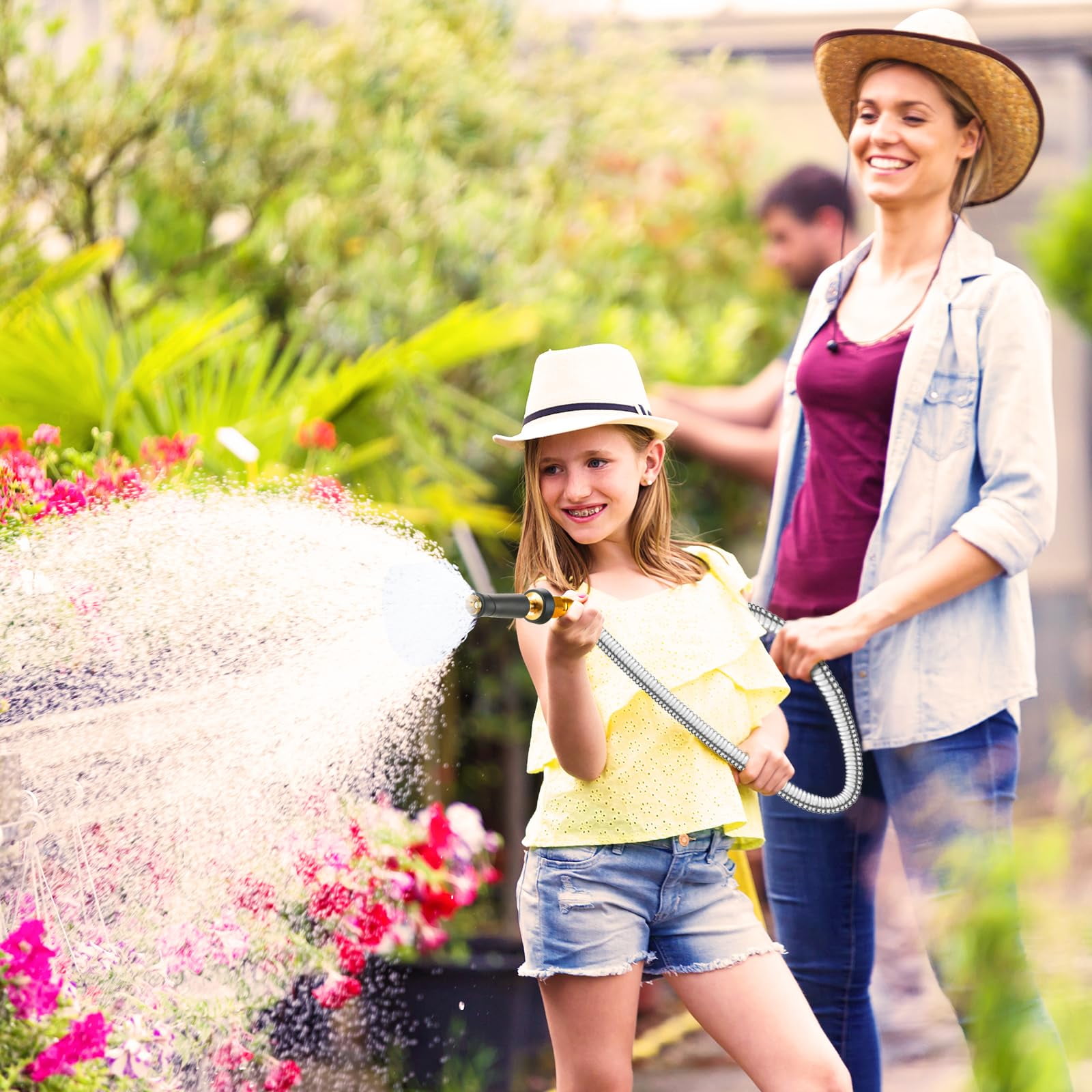 Metal Garden Hose 25 Ft - 304 Stainless Steel Water 25 Expandable Short Flexible No Kink Explosion  Bite