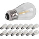 thumbnail image 3 of 15 Pack 3v Led S14 Replacement Light Bulbs Shatterproof Outdoor Solar String Light Bulbs Warm White Transparent, 3 of 5
