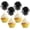 Black, variant on 30Pcs Foil Firework Cupcake Toppers Sparkle Tinsel Cake Toppers Tinsel Drink Cake Decoration Cocktail Picks for Birthday Wedding Graduation Party Supplies Dark Gold