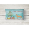 thumbnail image 2 of Carolines Treasures BB2906PW1216 Pharaoh Hound Merry Christmas Tree Canvas Fabric Decorative Pillow, 12H x16W,, 2 of 3