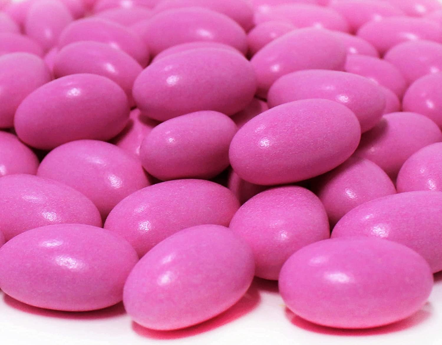 Pink Jordan Almonds by Its Delish, 3.5 lbs Jumbo Container  Bulk Candied Almond Nut with Sweet Hard Candy Coating - Mothers Day, Weddings Bridal Showers, Baby Girl Theme Party Favors - Vegan & Kosher