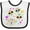 White and Black, variant on Inktastic Decorative Skull Party for Day of the Dead Boys or Girls Baby Bib