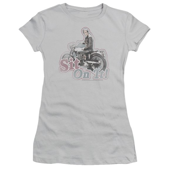 Happy Days - Sit On It! - Juniors Teen Girls Cap Sleeve Shirt - Medium
