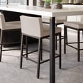 thumbnail image 5 of Amisco Fairfield 26" Counter Stool - Cream Faux Leather/Dark Brown Metal, 5 of 5