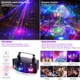 thumbnail image 5 of RGB Stage Laser Light 9 Lens DJ Disco Light, Sound Activated with Remote Control, 5 of 9