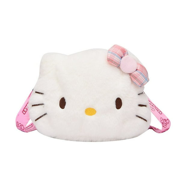 Mochila Kawaii Hello Kitty Deng Xun Bolso de Hombro de Dibujos Animados Mini Mensajero de Felpa