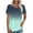Mint Green Tops for Summer_t, variant on Women's Oversize Short Sleeve Shirts Crewneck Tuinc Trendy Fashion Gradient Color Tuinc Lady Summer Going out Tops for Teen Black,XL