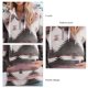 thumbnail image 5 of Sudadera con capucha con cuello en V para mujer Tops Casual de moda de manga larga con cordón impreso sudadera con bolsillo Rosa M, 5 of 6