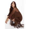 thumbnail image 3 of June + Vie Women's Plus Size Lace wrap Dress With Fringe, 3 of 5