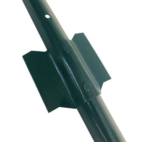 Expert Gardener 4ft Green Powder Coated Steel Fence U Post