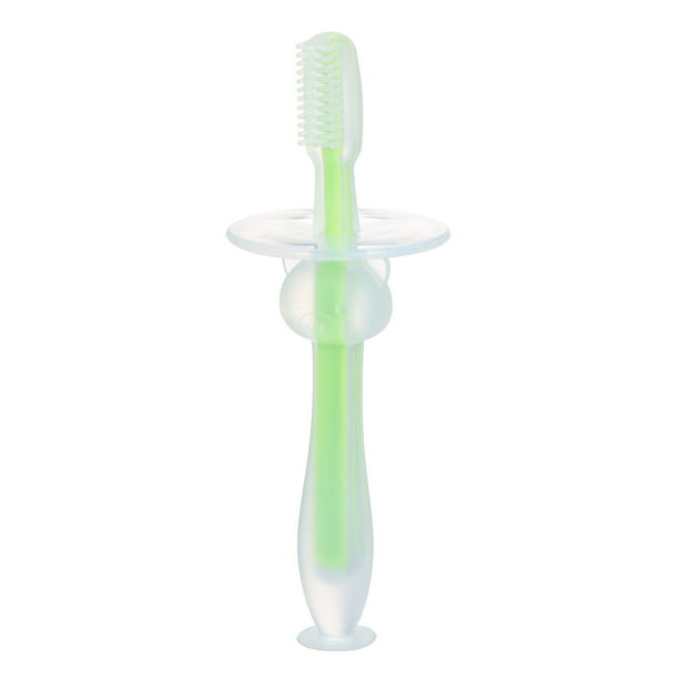 Cepillo de dientes de entrenamiento para bebés con base de succión para evitar que se traguen Cepill Abanopi Cepillo de dientes