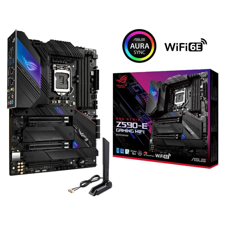 マザーボード ASUS ROG STRIX Z590-E GAMING WIFI Intel ASUS ROG Strix Z590-E Gaming WiFi 6E LGA 1200 (Intel 11th