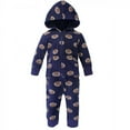 thumbnail image 3 of Hudson Baby Infant Boy Fleece Jumpsuits, Coveralls, and Playsuits 2pk, Football, 0-3 Months, 3 of 3