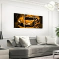 thumbnail image 3 of Hieng Race Car Canvas Wall Art for Living Room Bedroom Red Blue Picture Wall Decor for Bathroom Speed Sports Car Kids Boys Girls Artwork Posters Extreme Sports Painting（Only canvas）, 3 of 6