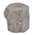 thumbnail image 3 of Christopher Knight Home 17.3” Tree Stump Side Table, MGO Accent Table for Indoor & Outdoor Use, Antique Gray, 3 of 10