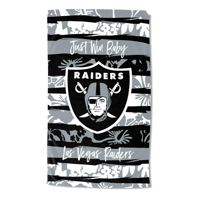 Toalla de playa Northwest Las Vegas Raiders 89x152 cm con bolsillo