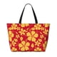 thumbnail image 2 of Easygdp Red Vintage Flowers Bolsa de Viaje de Playa de Gran Capacidad, Bolsa Tote Perfecta para la Playa, Escapadas de Fin de Semana y Viajes, 2 of 7