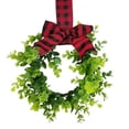 thumbnail image 5 of Decoraciones navideñas Cinta de arpillera Corona de ratán Corona navideña Bricolaje Armario de cocina Puerta de boj Corona colgante, 5 of 5