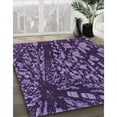 thumbnail image 3 of Ahgly Company Machine Washable Indoor Rectangle Transitional Dark Purple Area Rugs, 4' x 6', 3 of 7