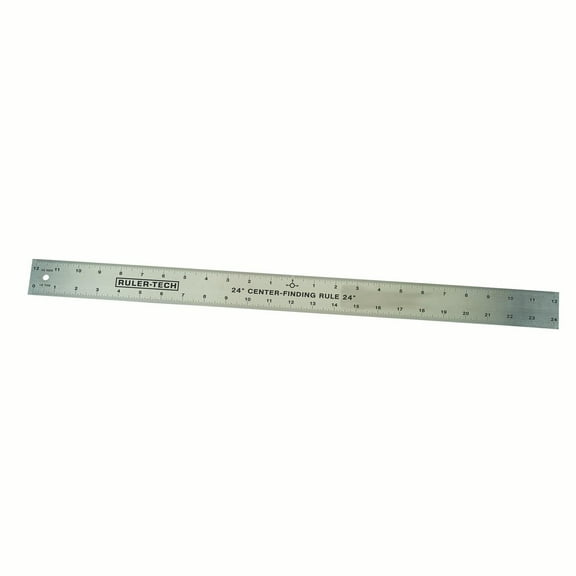 Woodriver Stainless Steel Center Finding Rule 24"