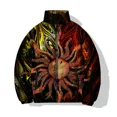 thumbnail image 3 of Parka de invierno para hombre Chaqueta de algodón para hombre Chaqueta de algodón con estampado personalizado Burgers and Sunshine Chaquetas Hombre Ropa para hombre Abrigos, 3 of 5