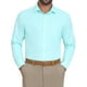 thumbnail image 1 of CAMISA DE NEGOCIO DE MANGA LARGA CON BOTONES PARA HOMBRE INSPIRAR CHIC TALLA XL VERDE MENTA, 1 of 5