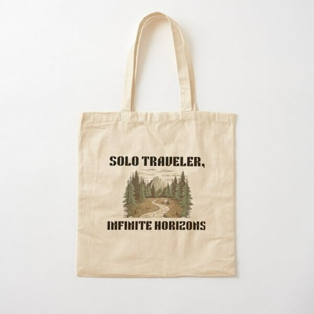 Solo Travel Solo Traveler  Infinite Horizons T-Shirt/Hoodie Cotton Tote Bag Canvas Tote Bag  Family Gift For Mother  Her