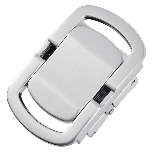 Slide Click Buckle Automatic Alloy Belt Accessory Ratchet Belt Buckle for Men