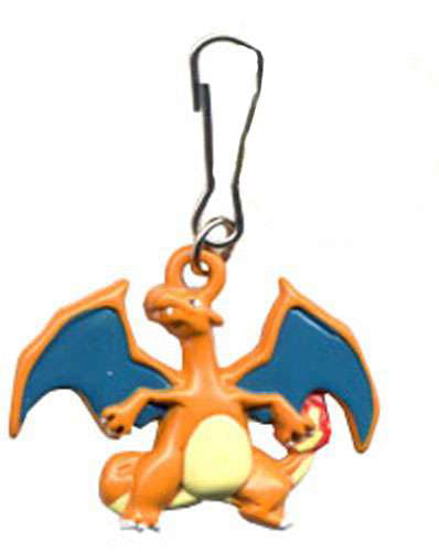 Pokemon Charizard Silica Two Sided Key Chain  2.5" Inches NEW 