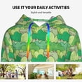 thumbnail image 4 of Kdxio Crocodile And Bush Print Womens Oversized Hoodies Sweatshirts Hooded Pullover Tops Sweaters Casual-Medium, 4 of 7