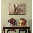 thumbnail image 2 of Old Vintage Wooden Rolling Pin with HandCranked Mixer and Egg Beater Wood Framed - Canvas Art Wall Art - 16" x 24", 2 of 4