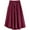 Wine Red, variant on YUEJUIR Skirts for Women Women's Casual High Waist Pleated A Line Midi Skirt with Pocket Skirts Linen Skirt Skirts for Women Trendy Summer (Wine Red,M)