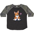 thumbnail image 3 of Inktastic Flower Corgi Boys or Girls Toddler T-Shirt, 3 of 5