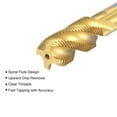 thumbnail image 3 of Uxcell M18 x 1.5 High Speed Steel Machine 4 Spiral Flutes Thread Tap Titanium Plated, 3 of 6