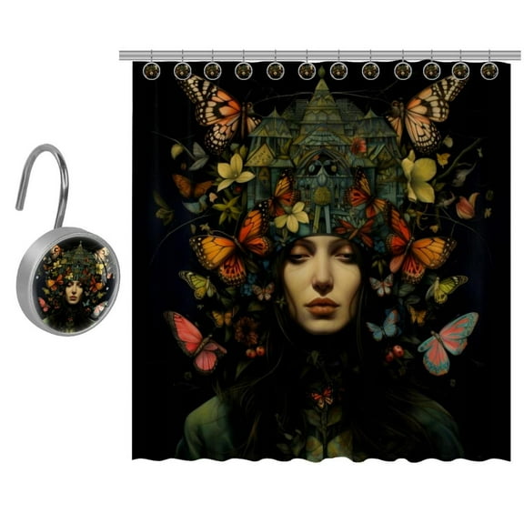 Bohemia Shower Curtain Set for Bathroom