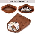 thumbnail image 5 of Montana West Hobo Bag Purses for Women Soft Slouchy Shoulder Handbags Tote with Pouch, Flower Cut-out Brown, 5 of 7