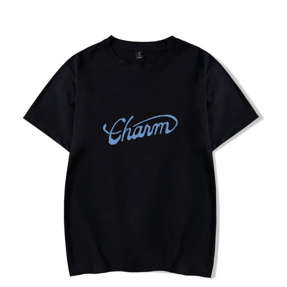 Clairo Charm Text Tee Album New Logo Merch T-Shirts Summer Women Men Fashion Casual Crewneck Short Sleeve
