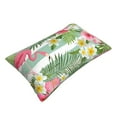 thumbnail image 3 of EasygdpTropical Flamingo Polyester Fiber Double-Sided Pillowcase,Super Soft,Comfortable And Luxurious Pillowcase,Not Easy To Break Or Deform- 16"X24", 3 of 9